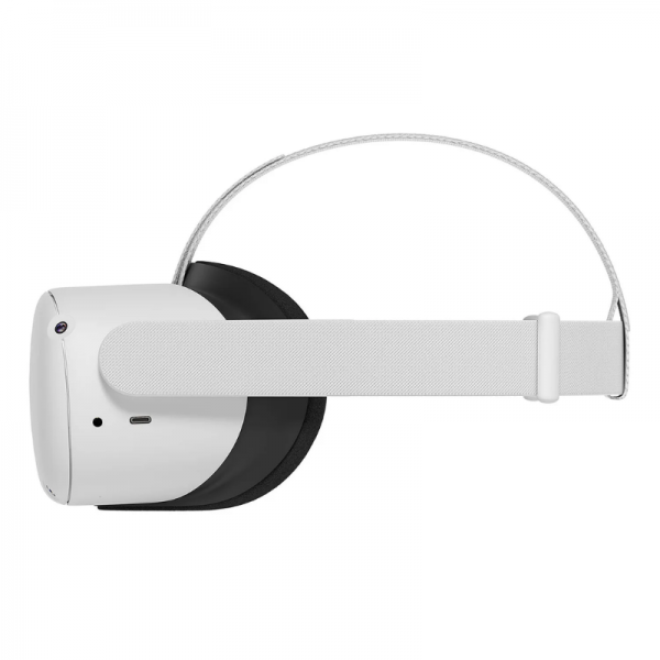 VR-Headset Meta Quest 2 von der Seite