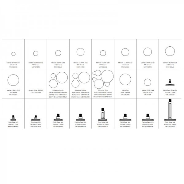 Optitrack Marker Sample Kit (MCP1315)