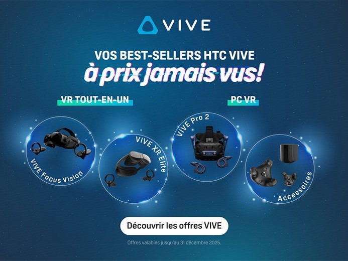 Des remises exclusives sur une sélection HTC VIVE